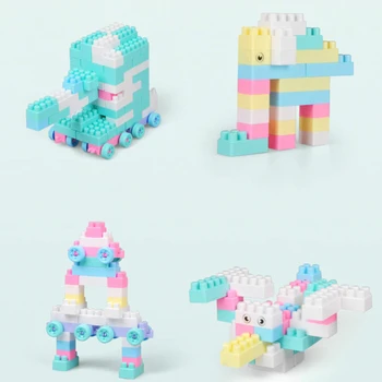 Kreatívne HOBBY Stavebné Bloky Kompatibilné Candy Farby Údaje Tehál, Blokov, Príslušenstvo Vzdelávacie Hračky Pre Deti,