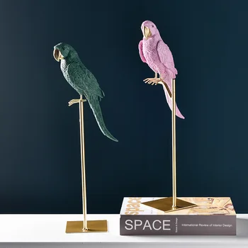 Európska Živice Papagáj Zvieratá Dekoratívne Ozdoby Moderná Obývacia Izba Domáce Dekorácie Remesiel Príslušenstvo