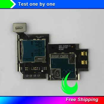 Pôvodný Pre Samsung Galaxy Note 2 N7100 N7105 T889 E250S Držiak SIM Karty Micro SD Pamäťové Zásuvky Otvoru Zásobníka Flex Kábel Opravy