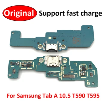 Nabíjanie pomocou pripojenia USB Port Flex Kábel Nabíjací Port Konektor Doska S Mic Mikrofón Pre Samsung Galaxy Tab A SM-T590 T595 T597