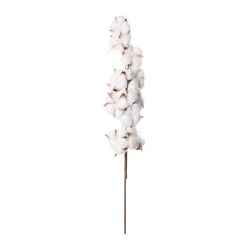 5 zväzkov Sušené kvety Bielej Bavlny Vianočné Dekorácie, Vázy pre Domáce Svadobné Dekoratívne Kvety Falošné Rastlín Umelé Kvety
