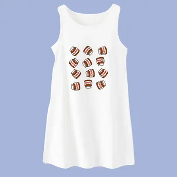 Nové Letné Šaty Nutella Šaty Pre Dievčatá Čokoládovou Omáčkou Kawaii Tlač Dieťa Dievča Oblečenie Cartoon Batoľa Šaty Pre Dievčatá Roztomilý
