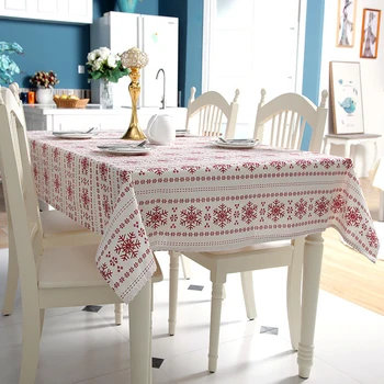 2020 Vianočný Obrus Nový Rok Kuchynský Stôl Dekorácie Domov Obdĺžnikový Banquet Tabuľka Kryt Vianočné Dekorácie
