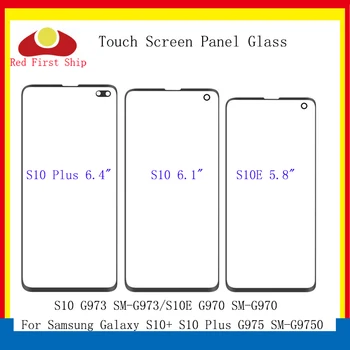 10Pcs/veľa Dotykový Displej Pre Samsung Galaxy s rezacím zariadením S10 Plus Lite S10E Dotykový Panel Predné Vonkajšie S10 LCD Sklo Objektívu Náhradné