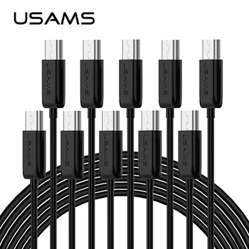 10pcs/veľa micro usb kábel,USAMS kábla nabíjanie a Synchronizácia Kábel pre takmer všetky port Micro nabíjačka telefónu kábel