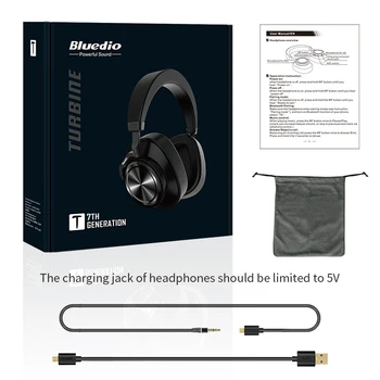 Bluedio T7 Bluetooth Slúchadlá Aktívnym Potlačením Hluku Bezdrôtový Headset rozpoznávanie tváre Používateľa-definujte pre iphone huawei xiao
