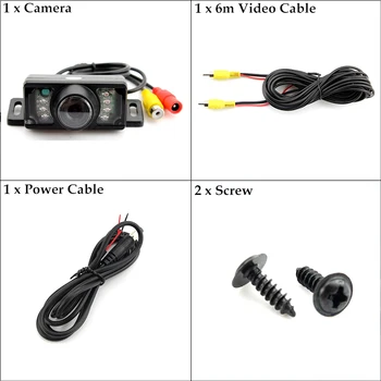 Parkovanie fotoaparát Vpredu Forme Cam 7 Ir Lety Forme Automobily HD CCD Auto parkovacia Kamera Video systému automobilu-detektor