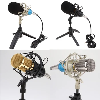 BM800 Plug and Play Kondenzátorových Mikrofónov, Domáce Štúdio na Nahrávanie Vysielania Rozhovor Karaoke s Statív Stojí Filter Štít