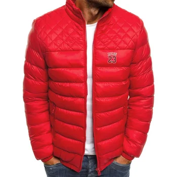 2020 nové zimné pánske vytlačené bunda jacket Parker mužov značky jeseň teplé čisté farby, bunda slim mužov bavlnená bunda mužov