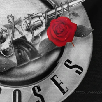 Klasické Strieborné Guns N Roses Bullet Tour, T Košele Mužov Dizajn Svoj Vlastný Krátky Rukáv Čistej Bavlny Black Kolo Krku Tees Košele