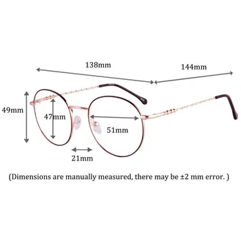 SHINU Stručné módne kovové kolo-rám okuliarov Proti Blue Ray Predpis Okuliarov, Progresívna multifokálna Šošovky okuliare