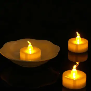 5 Kusov Časovač Batérie Tealights,Blikanie Flameless LED Sviečky S Časovač,6 hodín v,18 hodín off,Elektronické Falošné Plastové