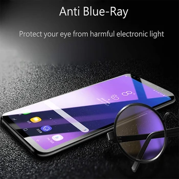 Suntaiho 3D Tvrdeného Skla pre Samsung Galaxy S9 S8 Plus Anti Modré Svetlo Skla pre Galaxy Note 8 9 s7 s6 okraji Screen Protector