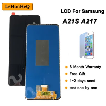 Pôvodné Super AMOLED Pre Samsung Galaxy A21s A217 Dotykový LCD Displej Digitalizátorom. Nahradenie Opravy Dielov
