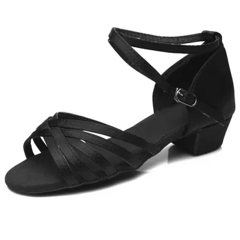 Nový Ženy latinské Tanečné Topánky Sála Tango tanečné topánky Pre dámy, Dievčatá, Dieťa/deti Salsa Nízkom Podpätku Pól 17-25 cm Veľkoobchod Strany