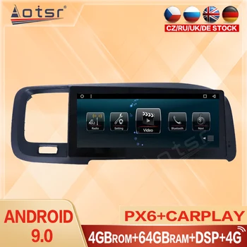 Carplay Auto Multimediálne Pre Volvo S60, V60 2011 - 2017 LHD RHD Android Rádio 64 GB Jednotka Video Prehrávač HD Dotykový Displej GPS Navigácie