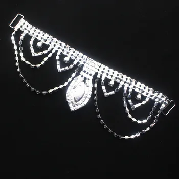 ZMASEY Kamienkami Bikini Pracky 2ks 165mm Šitie Odevov Kulturistickej Súťaže Dekor Príslušenstvo Kovové Reťaze Plavky