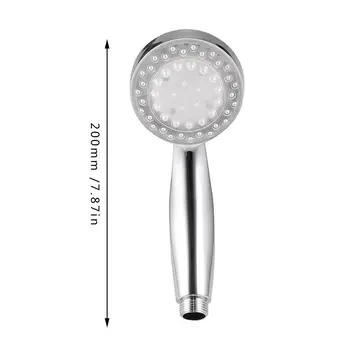 3/7 Farbu Meniace LED Aniónové Spa Sprcha Hlavu regulácia Teploty Kúpeľňa Vysoký Tlak Úsporu Vody, Ručné Sprchy hlavu