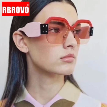 RBROVO 2021 Jeden kus Steampunk Oculos De Sol Feminina Značky Dizajnér Gradient Šošovky, Slnečné Okuliare UV400 Okuliare Ženy/Muži