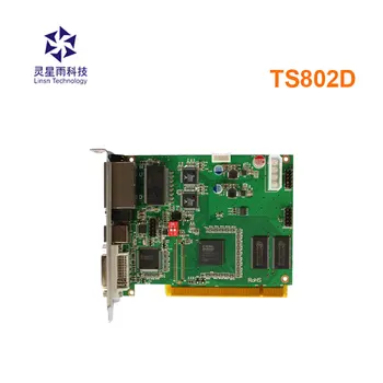 Linsn Plné Farby Synchrónne LED Posielanie Karty TS802D Pracovať S RV908M32 led radič videa