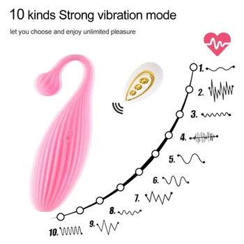 Vibračné Vajíčko G-Spot Vibrátor Vaigna Masáž Láska Vajcia Dildo Vibrátor Bezdrôtové Diaľkové Ovládanie Klitoris Stimulátor Sexuálne Hračky pre Ženy