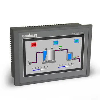 Coolmay EX3G-100HA-24MT-485P 10 palcový farebný dotykový displej plc radič integrovaný 12di 12do modbus protokol
