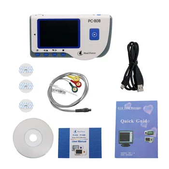 Maxgeek Nové PC-80B Prenosné EKG Monitor LCD Elektrokardiogram Srdcový Monitor, Rekordér Zdravotnej Starostlivosti Stroj