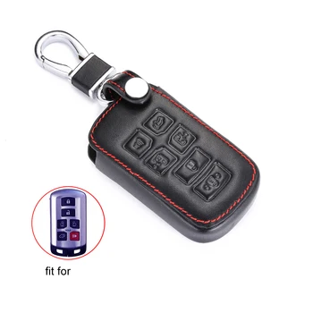 Originálne Kožené Kľúča Vozidla Prípade Toyota Tacoma Sienna 2012 2016 Smart Remote Fob Kryt Keychain Chránič Taška 6 Tlačidlo