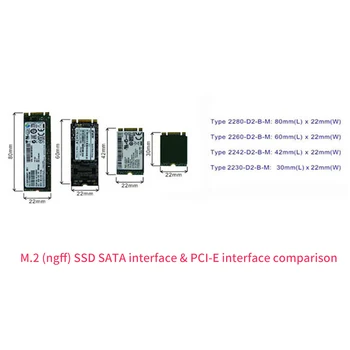 B Tlačidlo Silné Kompatibilita Full Speed Prevodník Karty Adaptéra M. 2 NGFF SSD 2,5 palcový SATA, Sieť, Počítačové Príslušenstvo Rozhranie