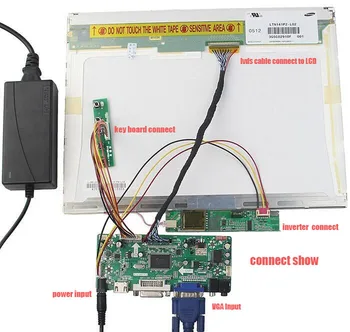 Držiak pre B133EW01 V3 HDMI DVI 1 lampy LVDS 20kolíkový 1 280 X 800 Signál VGA Radič rada Panel monitor Ovládača displej 13.3