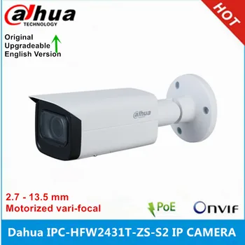 Dahua Medzinárodná Verzia IPC-HFW2431T-ZS-S2 4MP POE IR60M 2.7 mm–13.5 mm Motorizované vari-focal Bullet Sieťová IP Kamera