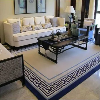 2017 jednoduchý moderný Európsky koberec obývacej izbe, konferenčný stolík, spálne, matrace, nočné model celej podlahe koberec prispôsobenie