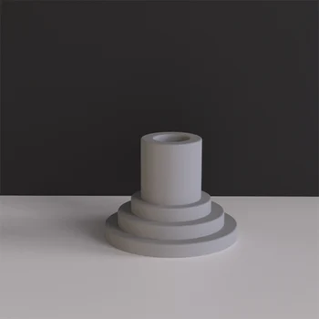Cement sviečkový Silikónové formy DIY sviečkový nástroje pre konkrétne remesiel svietnik zásobník Formy Kreatívny dizajn