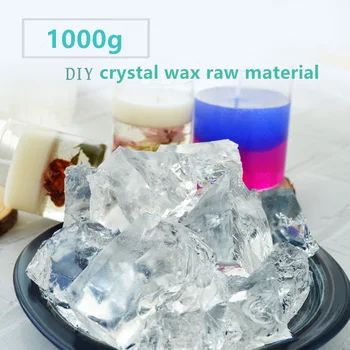 1000 g transparentné jelly Voskovej sviečky suroviny DIY crystal sviečka pohár ručné voňajúce voskovej sviečky Dodávky