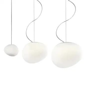 Moderný Prívesok Light, Biele Sklo Prívesok Lampa Taliansko Foscarini Greg Osvetlenie Svete Vajcia Tieň Visí Lampa Obývacia izba Zariadenie
