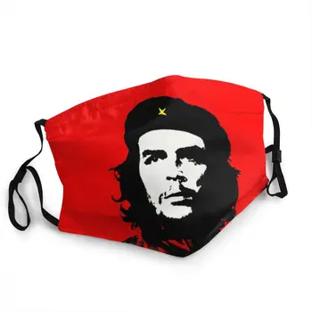 Che Guevara Non-Jednorázové Masky Pre Dospelých Kuba Kubánskej Socializmu Slobodu Proti Prachu Ochrana Kryt Respirátor Úst-Utlmiť
