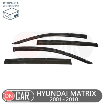 Okno lamely pre Hyundai Matrix 2001~2010 ochrany vietor stráže prieduch slnko, dážď clonu kryt auto styling dekorácie