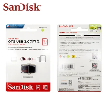 Micro USB Flash Disk USB OTG 3.0 16GB Až 150MB/S DD2 U Diskov kl ' úč Memory Stick Pre Android originálne