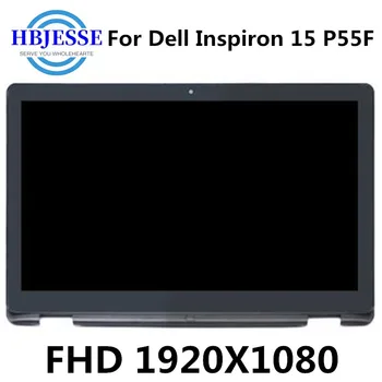 Originál Nové 15.6 palcový FHD LCD Dotykový Displej Digitalizátorom. Displej +Rám Pre Dell Inspiron 15 P55F P55F001/P55F002
