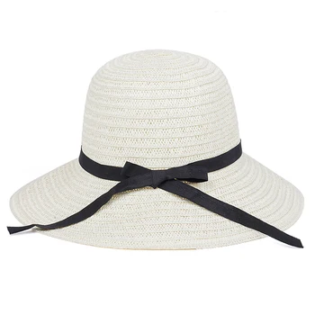 2020 nové letné slamený klobúk ženy veľký okraj celej pláži klobúky kompaktné skladacie ochranu proti uv žiareniu slnka spp bowknot letné čiapky