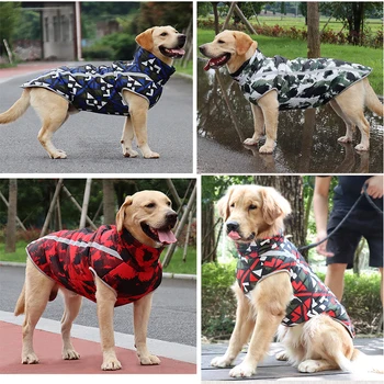 V Zime Teplé Oblečenie Pre Psy, Vetru Nepremokavá Psa Coats Pet Outdoorové Bundy Reflexné Koberčeky Dizajn Pet Oblečenie Pre Psov Na Zimu