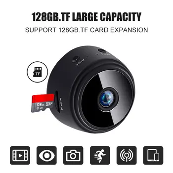1080P Mini Kamery Vysokej Kvality IP WIFI Bezdrôtové pripojenie Videokamery Smart Home Security Non Noc DVR Kamera Pre A9 Fotoaparát