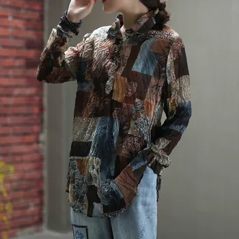 Max LuLu Jar Nový Kórejský Módny Návrhár Ženy Vintage Šifón Dámske Tričká Bežné Punk Blúzky Vytlačené Gotický Topy Veľká Veľkosť