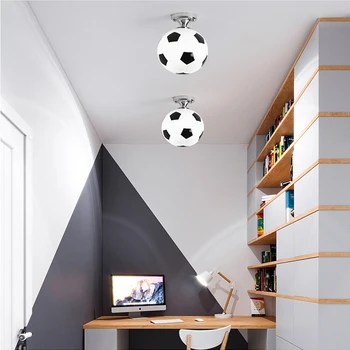 Moderné LED Stropné Svietidlo, Futbal, Futbalový Loptu Svietidlo pre Chlapcov Krytý Spálňa, detská Izba Decoratiion