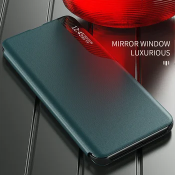 Uftemr PC Zrkadlo Okno Prípad pre Xiao Redmi Poznámka 9 Pro Kryt Magnetické Kože Flip puzdro pre Xiao Redmi 9s 9 Pro Max 9A 9C