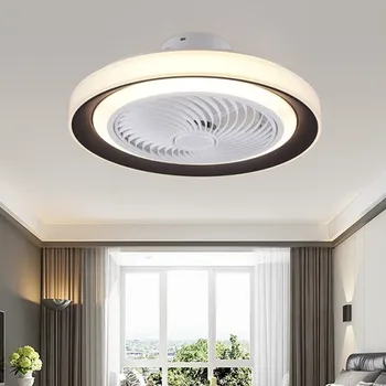 Moderné led stropný ventilátor svietidlá so svetlami, 50 cm smart app bluetooth diaľkové ovládanie ventilator lampa Tichý Motor spálňa decor