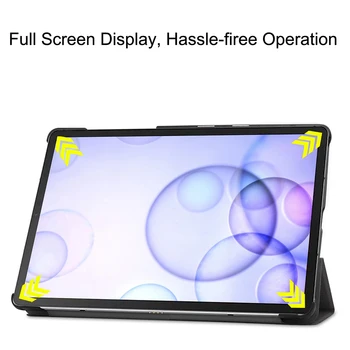 MTT Mramoru Prípad Tabletu Samsung Galaxy Tab S6 10.5 palcový SM-T860 SM-T865 T867 2019 PU Kože Flip Stojan Smart Cover Fundas