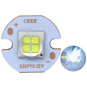 5 KS 7070 20W 6V12V Led nahradiť Cree XHP70.2 XHP50.2 LED Žiarič studená Biela 6500K Auto Svetelné Diódy Čipom Svetlo s Meďou PCB