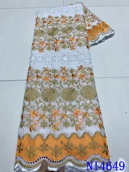 Vysoká Kvalita Nigérijský n Švajčiarsko Čipky Textílie 2020 Afriky Suché Čipky S Kamene Bavlnenej Tkaniny Na spoločenské šaty