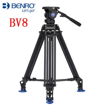 Benro BV6/BV4/BV8/BV10 Série Fotoaparátu Statív Nastaviteľné Tlmenie Hydraulické PTZ Fotografie, Profesionálny Statív